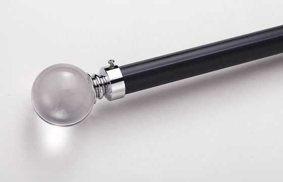 Хорошая цена. aluminum material silent to slide curtain rod with crystal end cap Онлайн