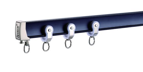 Хорошая цена. Silent Sealing Curtain Tracks Black Aluminum Curtain Accessories Rails For Curved Windows Онлайн