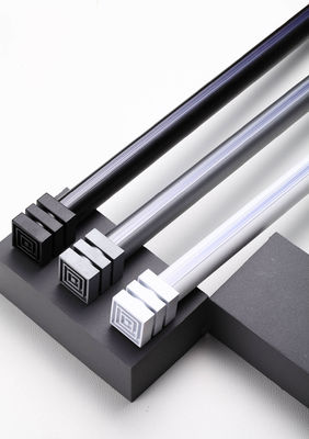 Хорошая цена. Thickened mute aluminum alloy bracket side perforated curtain track single pole double pole Онлайн